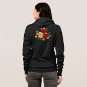 Drie juweelrozen hoodie (Achterkant volledig)