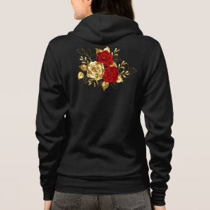 Drie juweelrozen hoodie