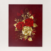 Drie juweelrozen legpuzzel (Verticaal)