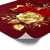 Drie juweelrozen poster (Hoek)