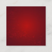 Drie juweelrozen vierkante visitekaartje (Achterkant)