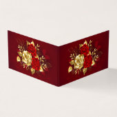 Drie juweelrozen visitekaartje (Buitenkant)