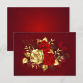 Drie juwelen Rozen Aankondiging (Voorkant / Achterkant)