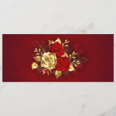 Drie juwelen Rozen Advieskaart (Voorkant)