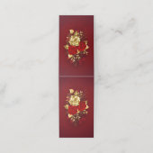 Drie juwelen Rozen Afsprakenkaart (Buitenkant ongevouwen)