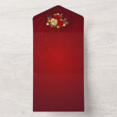 Drie juwelen Rozen All In One Uitnodiging (Binnen)