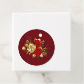 Drie juwelen Rozen Bedankjes Labels (In situ)