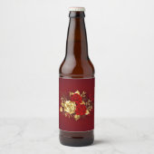 Drie juwelen Rozen Bier Etiket (Voorkant)