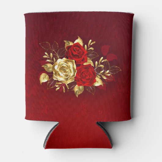 Drie juwelen Rozen Blikjeskoeler (Voorkant)