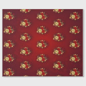 Drie juwelen Rozen Cadeaupapier (Vlak)