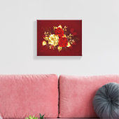 Drie juwelen Rozen Canvas Afdruk (Insitu (Woonkamer))