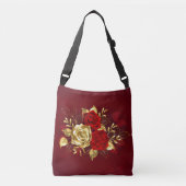 Drie juwelen Rozen Crossbody Tas (Voorkant)