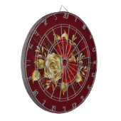 Drie juwelen Rozen Dartbord (Voorkant Links)
