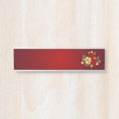 Drie juwelen Rozen Deurbordje (Voorkant)