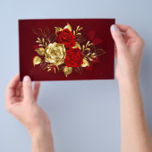 Drie juwelen Rozen Flyer (Hand)