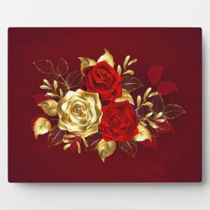 Drie juwelen Rozen Fotoplaat