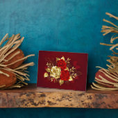 Drie juwelen Rozen Fotoplaat (Zijkant)