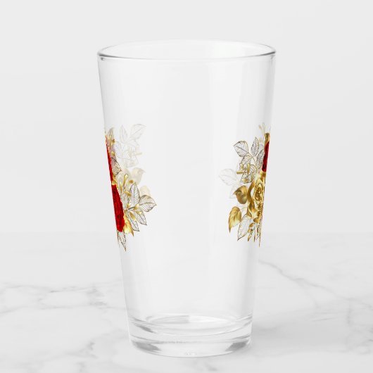 Drie juwelen Rozen Glas (Links)