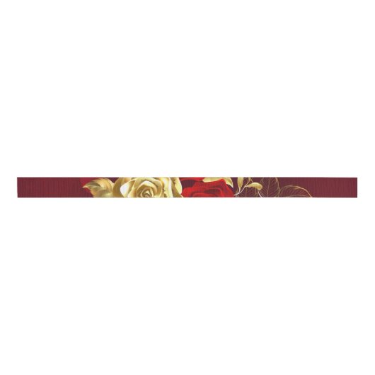 Drie juwelen Rozen Grosgrain Lint (Voorkant)