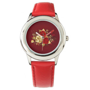 Drie juwelen Rozen Horloge