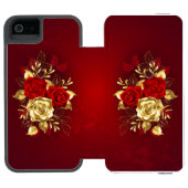 Drie juwelen Rozen Incipio iPhone Portemonnee Hoesje (Agenda Open)