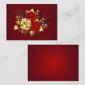 Drie juwelen Rozen Informatiekaartje (Voorkant / Achterkant)