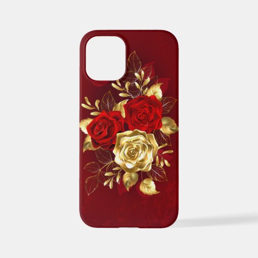 Drie juwelen Rozen iPhone Hoesje (Achterkant)