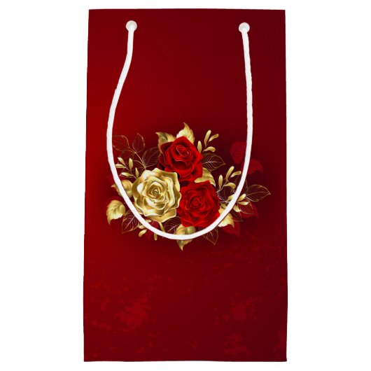 Drie juwelen Rozen Klein Cadeauzakje (Voorkant)