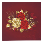 Drie juwelen Rozen Kubus (Voorkant)