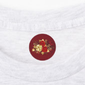 Drie juwelen Rozen Labels (Aangebracht)