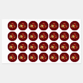 Drie juwelen Rozen Labels (Vel)