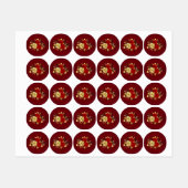 Drie juwelen Rozen Labels (Vel)