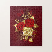 Drie juwelen Rozen Legpuzzel (Verticaal)