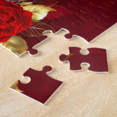 Drie juwelen Rozen Legpuzzel (Zijkant)