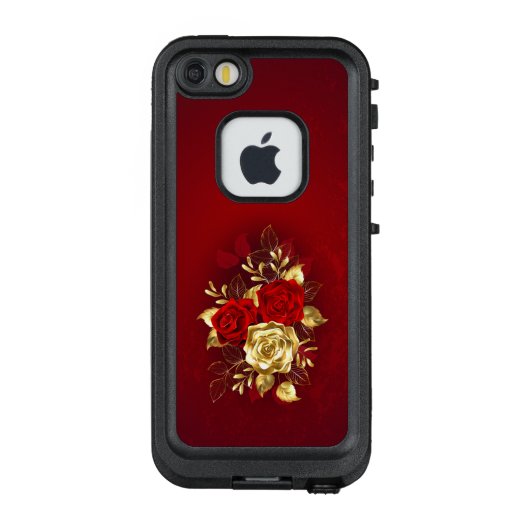 Drie juwelen Rozen LifeProof iPhone Hoesje (Achterkant)