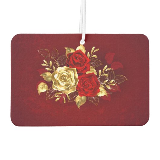 Drie juwelen Rozen Luchtverfrisser (Achterkant)