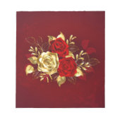 Drie juwelen Rozen Notitieblok (Voorkant)