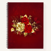 Drie juwelen Rozen Notitieboek (Voorkant)