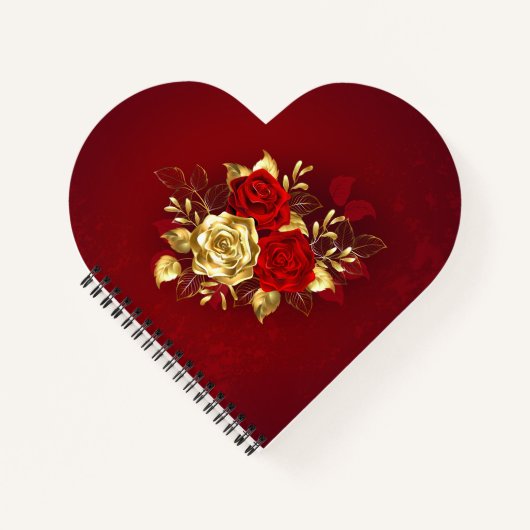 Drie juwelen Rozen Notitieboek (Voorkant)