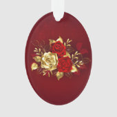 Drie juwelen Rozen Ornament (voorkant)