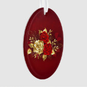 Drie juwelen Rozen Ornament (voorkant)