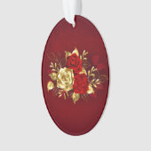 Drie juwelen Rozen Ornament (voorkant)