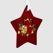 Drie juwelen Rozen Ornament (voorkant)