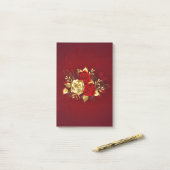 Drie juwelen Rozen Post-it® Notes (Op bureau)