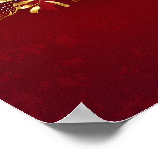 Drie juwelen Rozen Poster (Hoek)