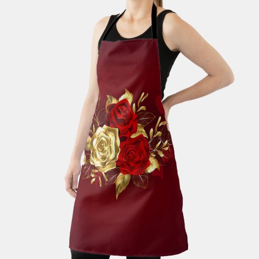 Drie juwelen Rozen Schort (Insitu)