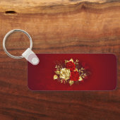 Drie juwelen Rozen Sleutelhanger (Achterkant)