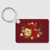 Drie juwelen Rozen Sleutelhanger (Achterkant)