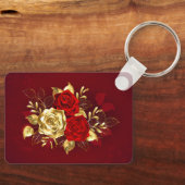 Drie juwelen Rozen Sleutelhanger (Voorkant)