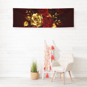 Drie juwelen Rozen Spandoek (Insitu)